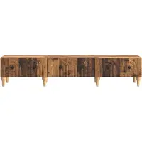 vidaXL Meuble TV en bois recyclé 147 x 34,5 x 30 cm, aggloméré