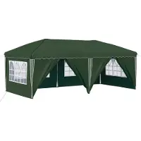 vidaXL Tente de réception pliable 575 x 288 x 245 cm, verte