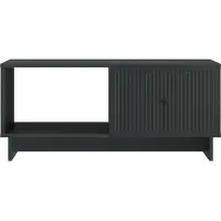 vidaXL Table basse noire 90 x 50 x 40 cm en aggloméré