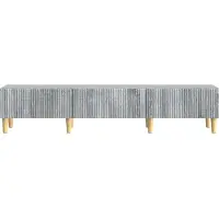 vidaXL Meuble TV Sonoma gris 147 x 34,5 x 30 cm en aggloméré