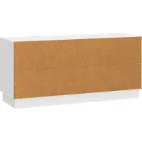 vidaXL Meuble TV , blanc brillant, 102 x 34,5 x 47 cm, aggloméré