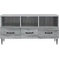 vidaXL Meuble TV Sonoma gris 102 x 34,5 x 50 cm en aggloméré