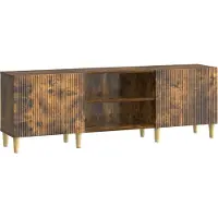 vidaXL Meuble TV en chêne fumé 150 x 31 x 50 cm, aggloméré