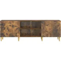 vidaXL Meuble TV en chêne fumé 150 x 31 x 50 cm, aggloméré