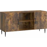 vidaXL Meuble TV en chêne fumé 102 x 34,5 x 50 cm en aggloméré