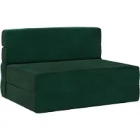 vidaXL Canapé-lit pliable Vert foncé 70 x 72 x 60 cm Tissu
