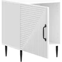 vidaXL Cabinet de chevet 2 pcs Blanc brillant 43 x 34,5 x 50 cm