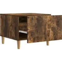 vidaXL Table basse en chêne fumé 49 x 50 x 40 cm en bois aggloméré