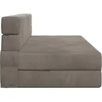 vidaXL Canapé-lit pliant , gris clair, 203 x 152 x 15 cm, velours