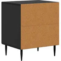 vidaXL Cabinet de chevet Noir 43 x 34,5 x 50 cm Bois d'ingénierie