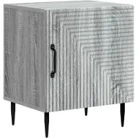 vidaXL Cabinet de chevet Sonoma gris 43 x 34,5 x 50 cm