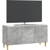 vidaXL Meuble TV , gris béton, 99 x 34,5 x 50 cm, aggloméré