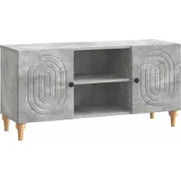vidaXL Meuble TV , gris béton, 102 x 34,5 x 50 cm, aggloméré
