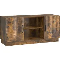 vidaXL Meuble TV en chêne fumé 102 x 34,5 x 47 cm en aggloméré