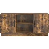 vidaXL : Meubles TV, 102 x 34,5 x 47 cm, bois imitation chêne fumé