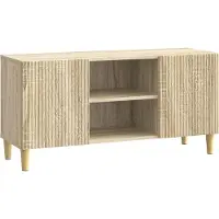 vidaXL Meuble TV en chêne Sonoma 102 x 34,5 x 50 cm, aggloméré