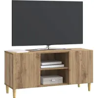 vidaXL Meuble TV 102 x 34,5 x 50 cm en aggloméré chêne Artisan