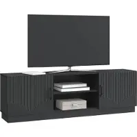 vidaXL Meuble TV noir 150 x 31 x 47 cm en aggloméré