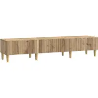 vidaXL Meuble TV 147 x 34,5 x 30 cm en aggloméré chêne Artisan