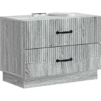 vidaXL Cabinet de chevet avec tiroir Sonoma gris 62 x 34,5 x 44,5 cm
