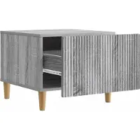 vidaXL Table basse Sonoma grise 49 x 50 x 40 cm en aggloméré