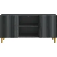 vidaXL Meuble TV 102 x 34,5 x 50 cm Noir Aggloméré