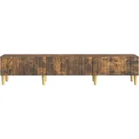 vidaXL Meuble TV en chêne fumé 147 x 34,5 x 30 cm, aggloméré