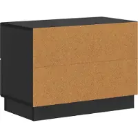 vidaXL Cabinet de chevet Noir 62 x 34,5 x 44,5 cm Bois d'ingénierie