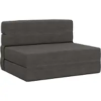 vidaXL Canapé-lit pliable Gris foncé 70 x 72 x 60 cm Tissu