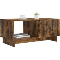 vidaXL Table basse Chêne fumé 90 x 50 x 40 cm Bois composite