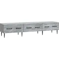 vidaXL Meuble TV Sonoma gris 147 x 34,5 x 30 cm en aggloméré
