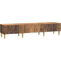 vidaXL Meuble TV en bois recyclé 147 x 34,5 x 30 cm, aggloméré