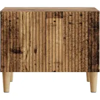 vidaXL Table basse à tiroirs en bois recyclé 49 x 50 x 40 cm Panneau de bois