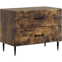 vidaXL Cabinet de chevet avec tiroir Chêne fumé 62 x 34,5 x 47,5 cm