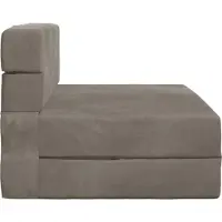 vidaXL Canapé-lit pliable Gris clair 70 x 72 x 60 cm Tissu