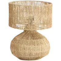 Light & Living - lampe de table - Arova - naturel - textile - Ø 30cm - E27 - 1899083