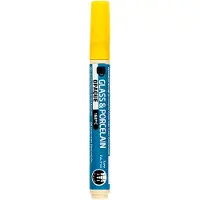 Creativ Company Stylo en verre et porcelaine opaque - Jaune