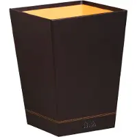 Rhodia Corbeille à papier, en similicuir, noir