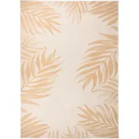 Syfax Tapis à tissage plat d'extérieur 120x170 cm Motif de feuille