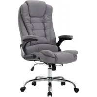 BellaFurn Chaise de bureau XL - Chaise de bureau ergonomique - Confort et soutien maximum | Couleur : Gris