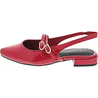 Marco Tozzi Ballerines à lanières rouge