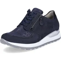 Waldlaufer Chaussures de randonnée pour femmes , modèle Hiroko, chaussures à lacets, style sneaker sportif, couleur bleue, pour un usage quotidien