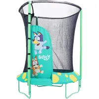 Tp Toys Trampoline rond avec ouverture en forme d'igloo JUNIOR bleu, diamètre 140 cm
