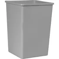 Rubbermaid Collecteurs de déchets recyclables en plastique, Poubelle, Gris