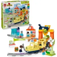 LEGO DUPLO Ma ville Le grand train communautaire interactif, Jouet d'éveil 3 ans, 10428, 103 pièces