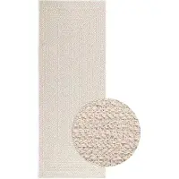 Syfax Tapis ZIZUR crème 80x200 cm aspect de jute intérieur extérieur