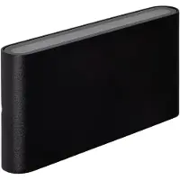 LEDKIA Applique Murale Extérieure Led 12w Cct Éclairage Double Face Rectangulaire Luming Noir