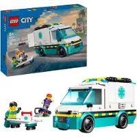 LEGO City 60451 L'ambulance de secours - Jouet de construction pour garçon des 5 ans