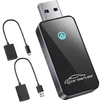 Salcar Adaptateur CarPlay sans fil pour Android 11 ou supérieur & avec Carplay intégré à la voiture