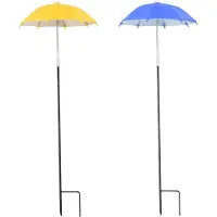 Markenlos 2 parasols pour plantes de jardin, protection solaire réglable, parasol imperméable pour l'extérieur, jardin, protection des plantes, ombre, 27 cm